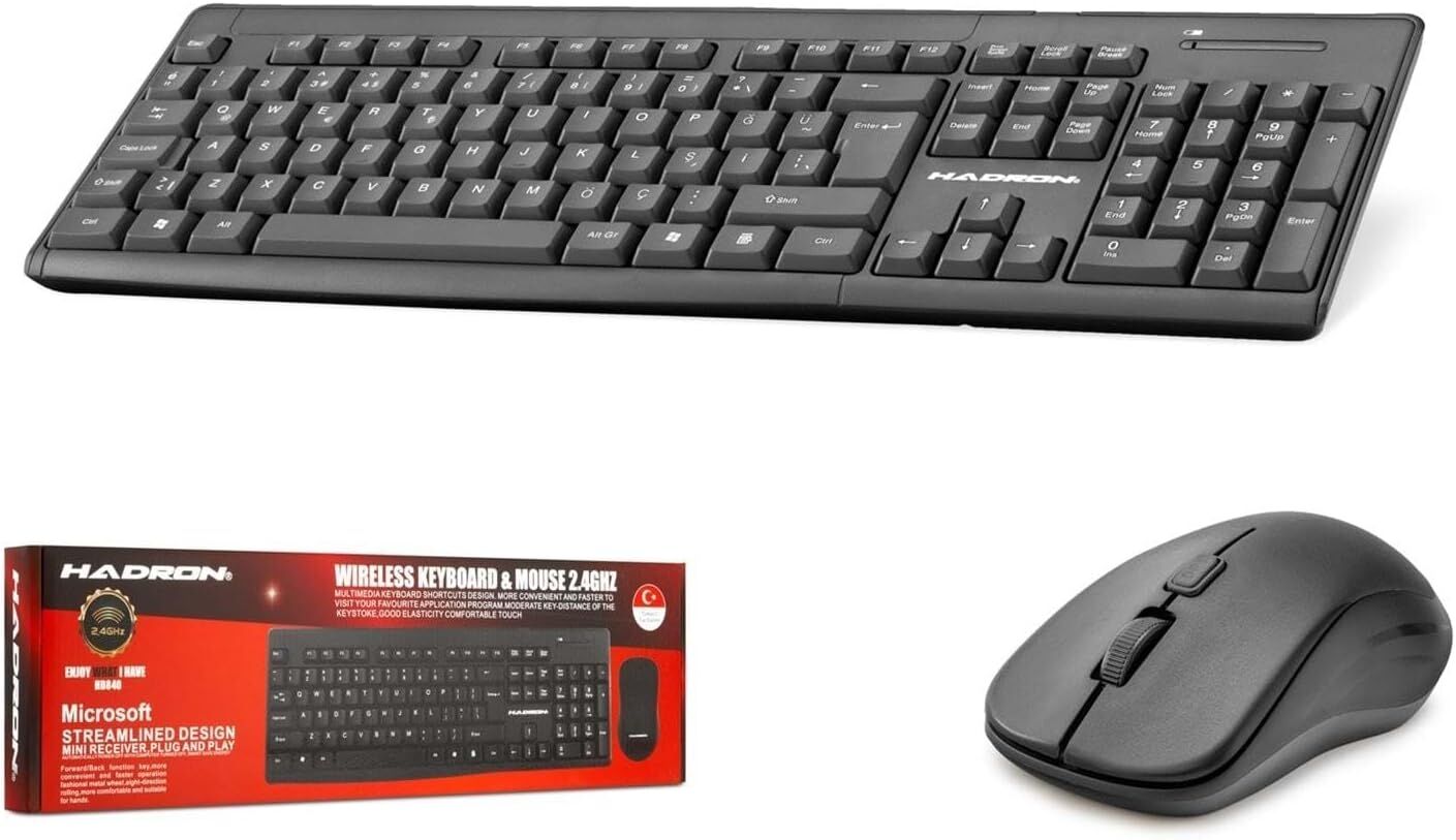 HADRON Hd840 Kablosuz Multimedia Wireless Klavye Mouse Set