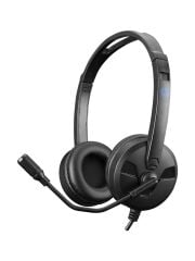 HP DHE-8009 Call Center Ayarlanabilir Kafa Bandı ve Ses Kontrolü Mikrofunlu Kulaklık - Siyah