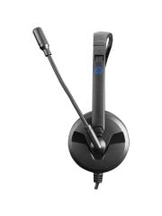 HP DHE-8009 Call Center Ayarlanabilir Kafa Bandı ve Ses Kontrolü Mikrofunlu Kulaklık - Siyah