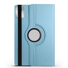 Lenovo Tab M11 TB330XU TB330FU TB331FC Stand 360 Derece Döner Kapaklı Tablet Kılıf mor