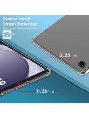 Samsung Galaxy Tab A9 8.7'' SM-X110 X115 X117 Antishock Köşe Korumalı Şeffaf Shockproof Esnek Silikon Kılıf