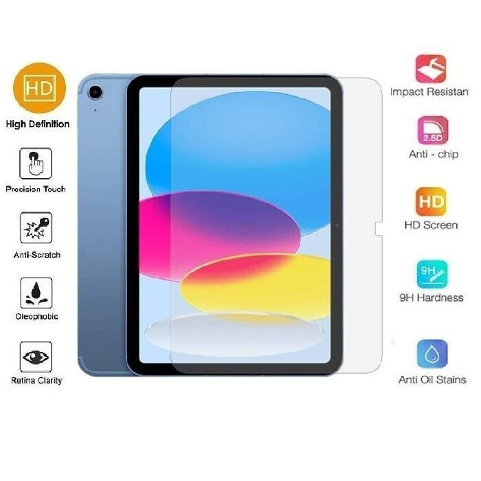 Apple iPad A16 11'' A3354 A3355 A3356 Temperli 9H Kırılmaz Cam - Ekran Koruyucu