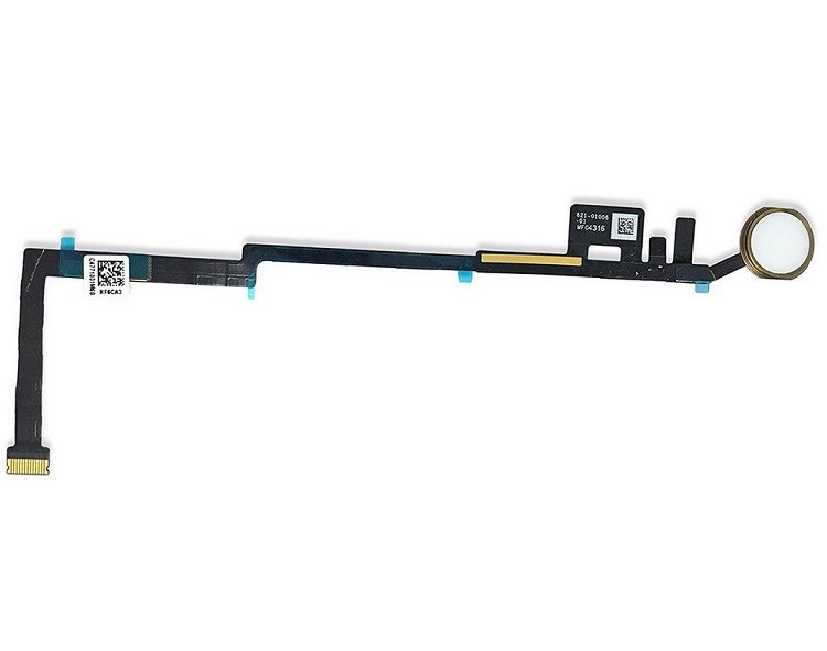 Apple iPad 6 A1893 A1953 A1954  Home Buton Flex Kablo - Beyaz