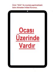 Apple iPad Mini 7 A17 Pro A2993 A2995 A2996 Lens Cam Ön Panel - Siyah