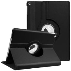 Apple iPad 6 A1893 A1953 A1954 Stand 360 Derece Döner Kapaklı Tablet Kılıf SİYAH