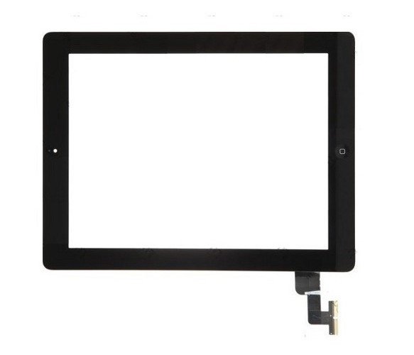 Apple iPad 2 A1395 A1396 A1397 Dokunmatik Panel - Siyah