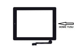 Apple iPad 4 A1458 A1459 A1460  Dokunmatik Panel - Siyah