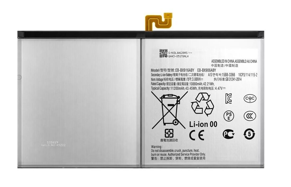 Samsung Galaxy Tab S9 Ultra 14.6'' SM-X910 X916B EB-BX916ABY Tablet Batarya - Pil