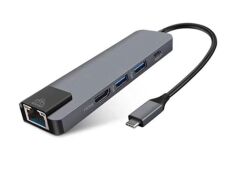 Type-C To USB 3.1 Hdmi 2xusb 3.0 Gigabit Ethernet Çevirici Dönüştürücü Adaptör