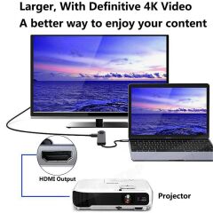 Type-C To USB 3.1 Hdmi 2xusb 3.0 Gigabit Ethernet Çevirici Dönüştürücü Adaptör