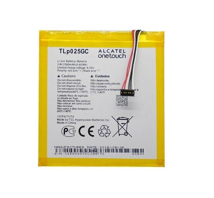Alcatel OneTouch Pixi 4 OT - 8063 TLp025GC Tablet Batarya - Pil