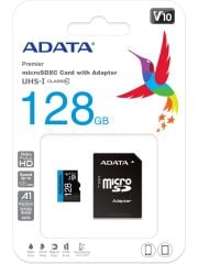 Adata 128GB Premier microSDXC Card with Adapter UHS-I Class10 V10 Hafıza Kartı