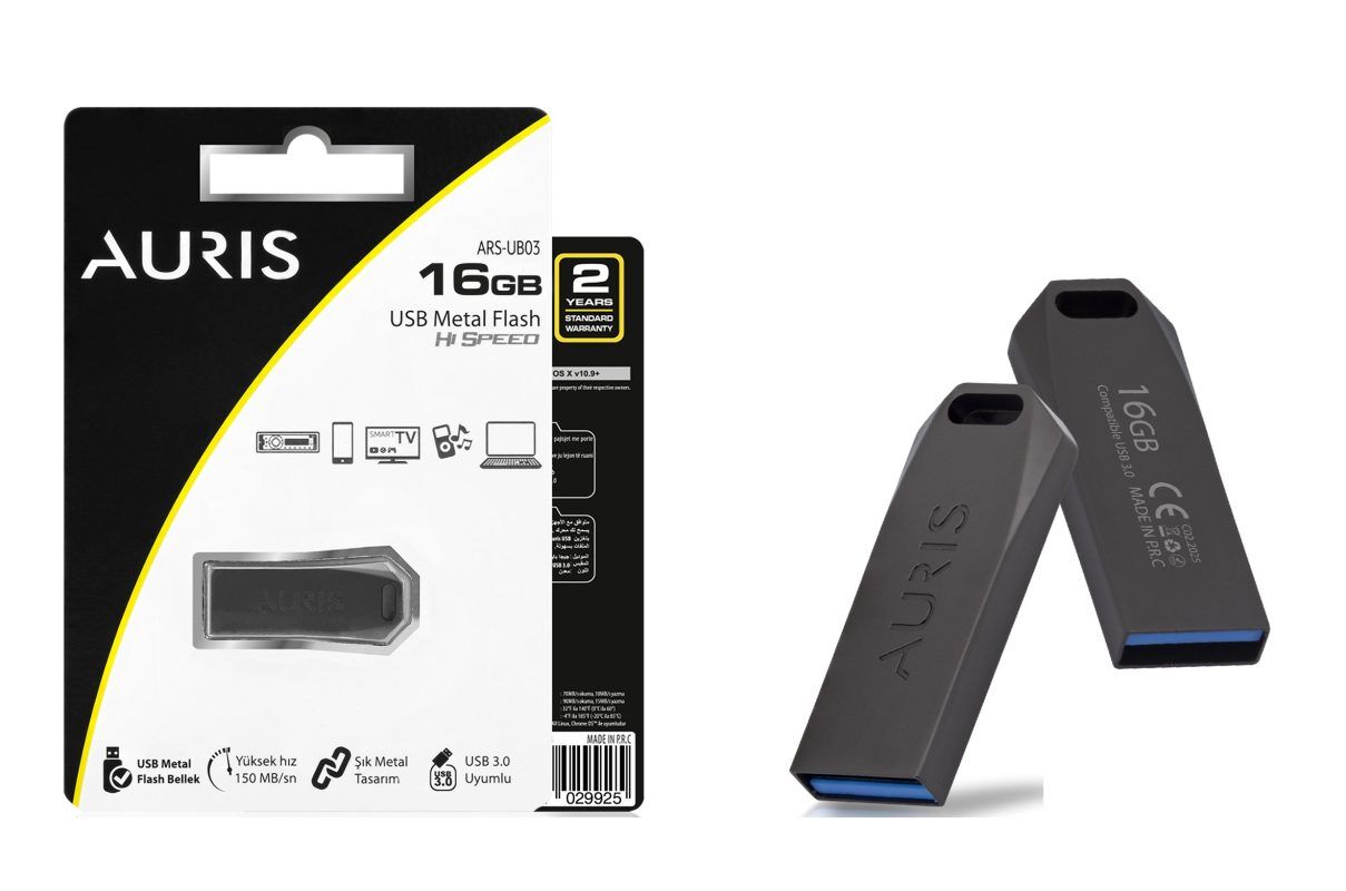 Auris 16GB Metal 3.0 Usb Flash Bellek ARS-UB03