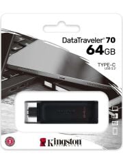 Kingston DT70 64GB Usb-C 3.2 Gen 1 Type-C Flash Bellek