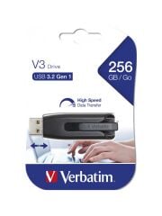 Verbatim Store N Go V3 256GB USB 3.2 Gen 1 Kaydır - Kilitle Flash Bellek - 49168