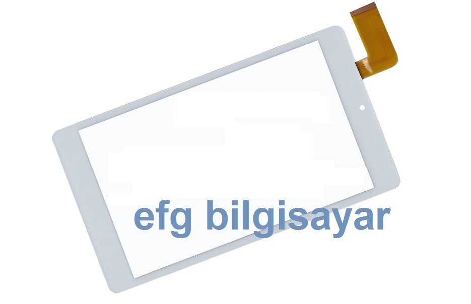 MJK-0554-V1 16.2.27 Kablo Kodlu 8 inç Dokunmatik Panel - Beyaz