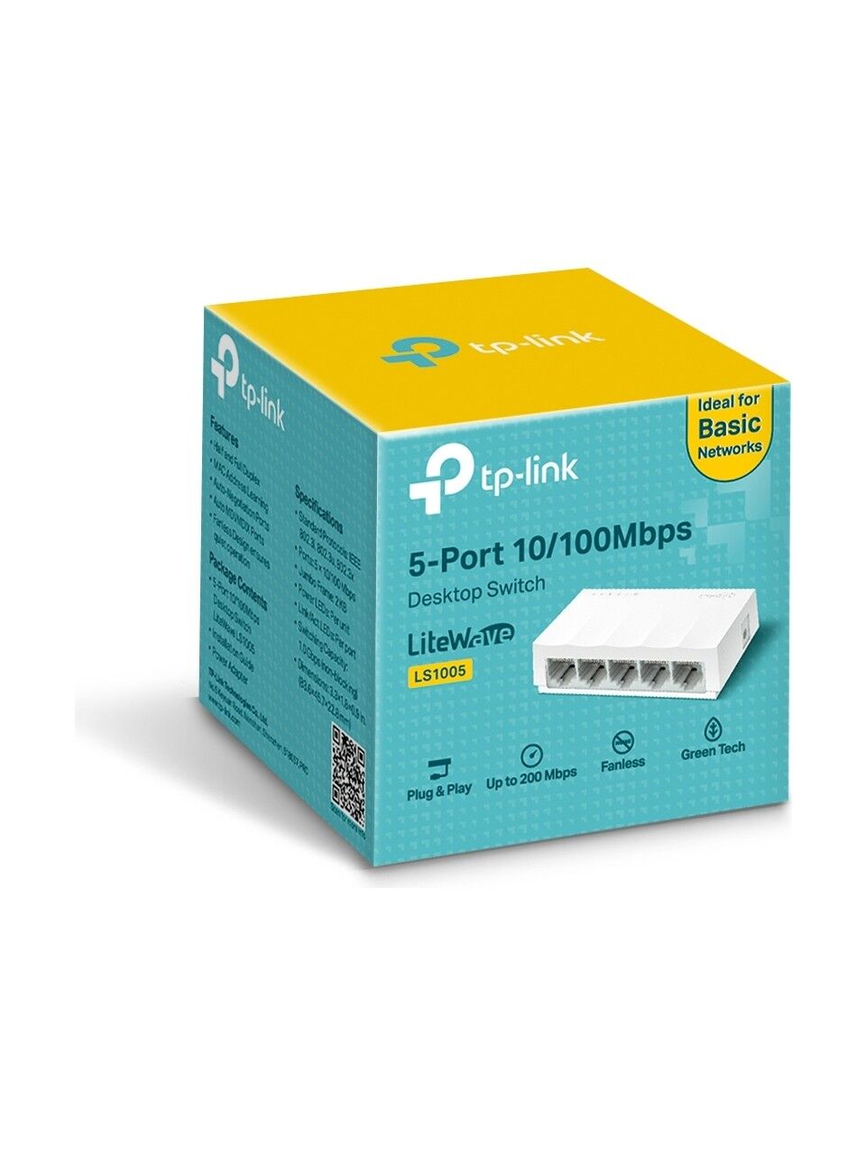TP-Link LS1005 5 Port 10-100 Mbps Switch Plastik Kasa