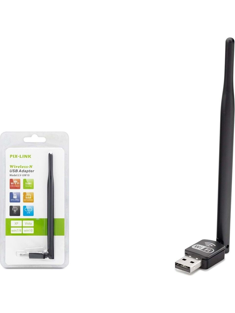 Pıx-Lınk LV-UW10T Wıreless Adaptor 150MBPS 5db 8818 Ic