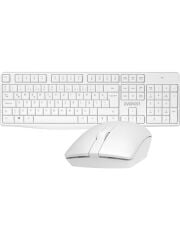 Everest KM-7500 Beyaz Kablosuz Q Multimedia Klavye + Mouse Set