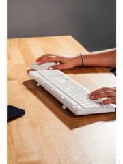 Everest KM-7500 Beyaz Kablosuz Q Multimedia Klavye + Mouse Set