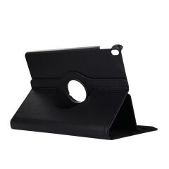 Apple iPad Air 11 M4 2026 A3459 A3460 A3463 Stand 360 Derece Döner Kapaklı Tablet Kılıf SİYAH