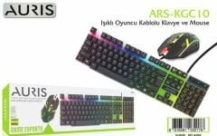 Auris ARS-KGC10 RGB Işıklı Kablolu Oyuncu Klavye & Mouse Seti