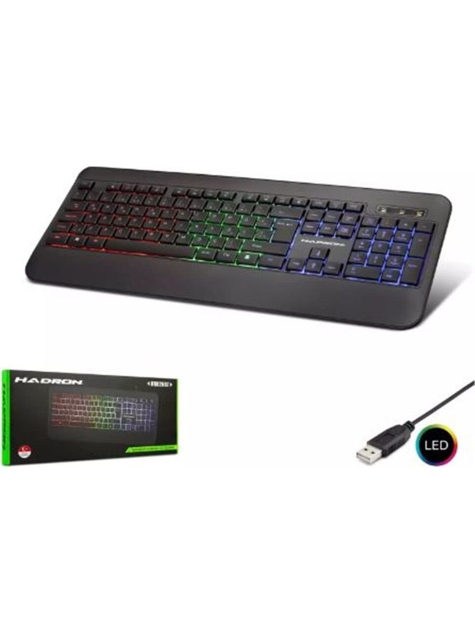 Hadron HDX2607 Ledli Oyuncu Kablolu Q Klavye