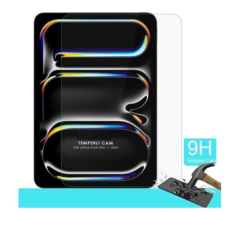 Apple iPad Air 11 M3 A3266 A3267 Temperli 9H Kırılmaz Cam - Ekran Koruyucu