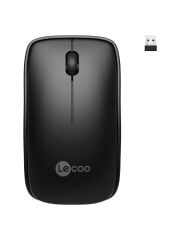 Lecoo WS208 Kablosuz 1200DPI 3 Tuşlu Sessiz PC, Mac, Dizüstü Bilgisayar için, USB Mini Alıcı ile Optik Mouse Siyah