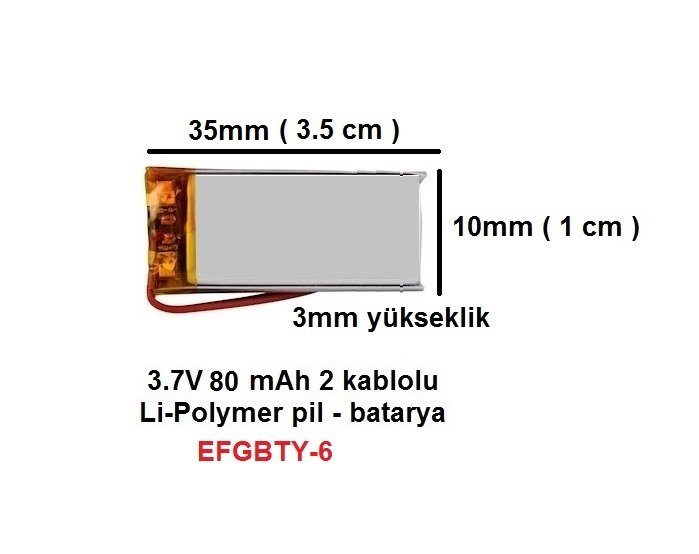 Drone - Bluetooth Hoparlör -Mp3 Çalar için 3.7V Batarya - Pil