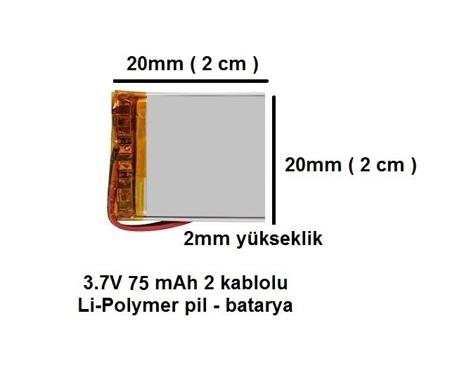 Drone - Bluetooth Hoparlör -Mp3 Çalar için 3.7V Batarya - Pil