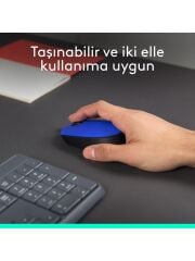 Logitech M171 USB Alıcılı Kablosuz Kompakt Mouse - Mavi