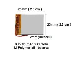 Drone - Bluetooth Hoparlör -Mp3 Çalar için 3.7V Batarya - Pil