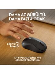 Logitech M240 Sessiz Kompakt Kablosuz Bluetooth Mouse - Siyah