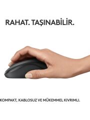 Logitech M240 Sessiz Kompakt Kablosuz Bluetooth Mouse - Siyah