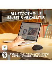 Logitech M240 Sessiz Kompakt Kablosuz Bluetooth Mouse - Siyah
