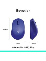 Logitech M330 SILENT KABLOSUZ SİYAH 910-004909