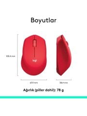 Logitech M330 SILENT KABLOSUZ SİYAH 910-004909