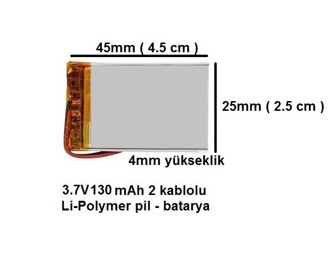 Bluetooth Hoparlör - Drone - Navigasyon -Proje ve Tasarım için 3.7V Batarya - Pil