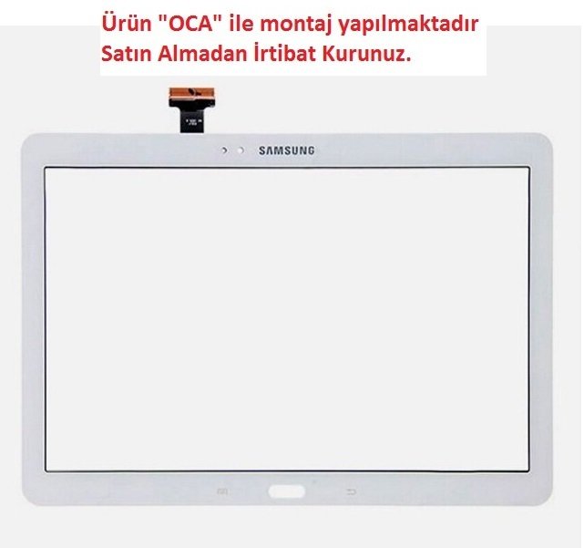 Samsung Galaxy Note 10.1 SM-P600 P601 P605 Dokunmatik Panel - Beyaz