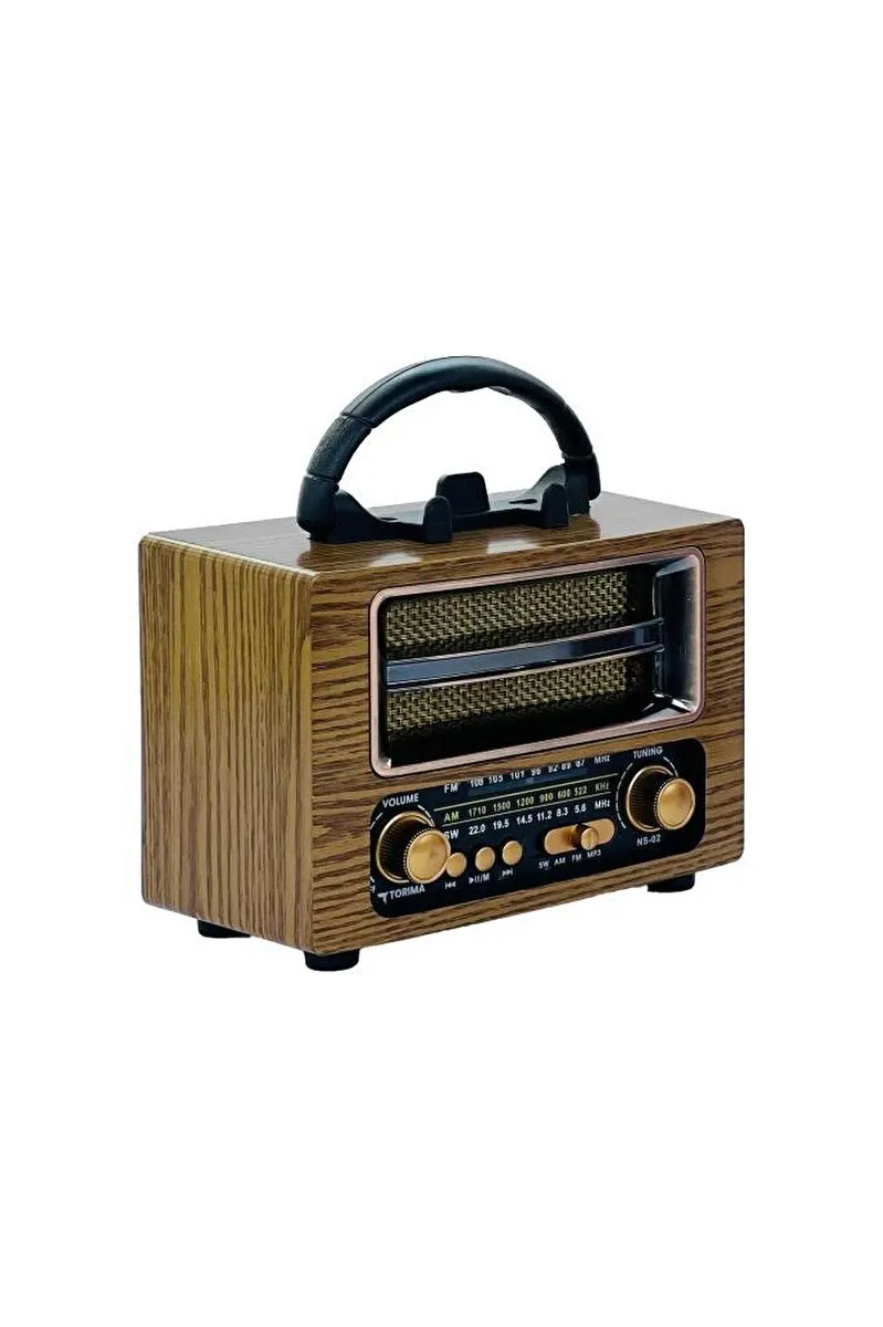 Torima Ns-02 Woden Nostajik Radyo Bluetooth Hoparlör