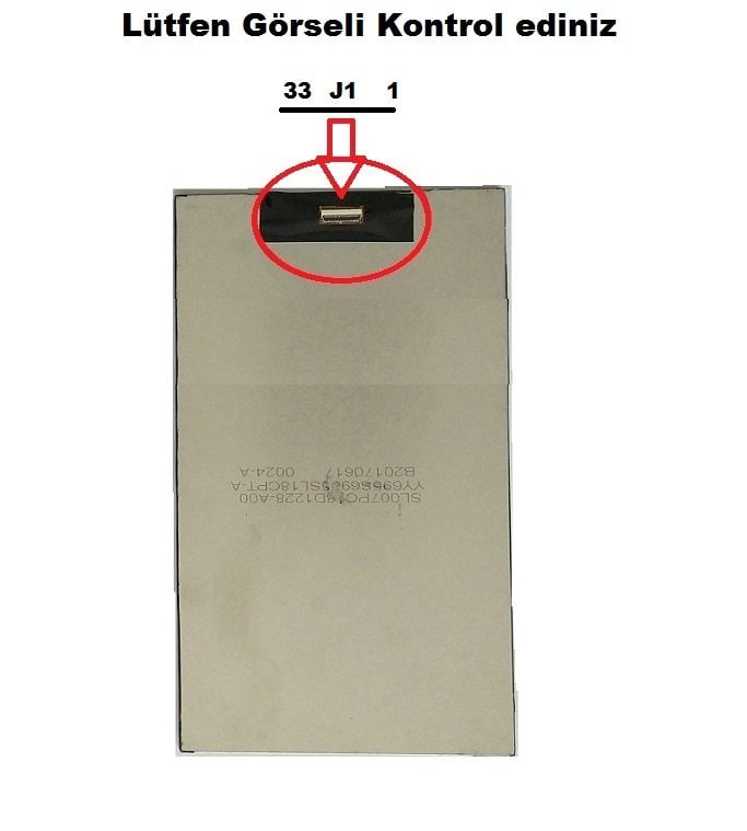 Vestel VTab 7020A Lcd Panel ( İç Ekran ) Model - 2