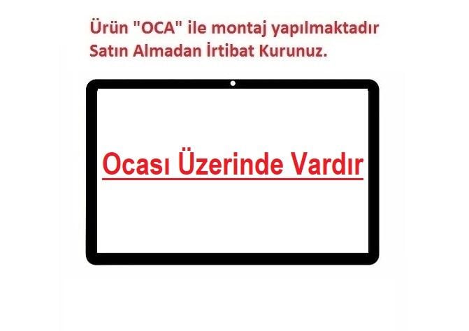 Huawei MatePad BAH3-W09 BAH3-L09 Lens Cam Ön Panel - Siyah