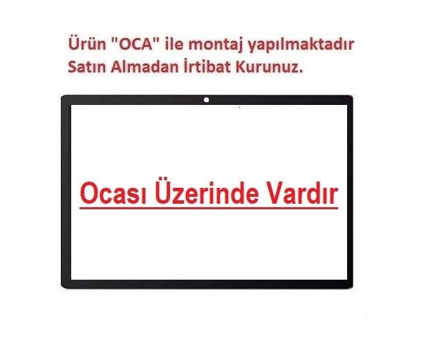 Huawei MatePad SE 10.4'' AGS5-W09 AGS5-L09 AGS5-W00 Lens Cam Ön Panel - Siyah