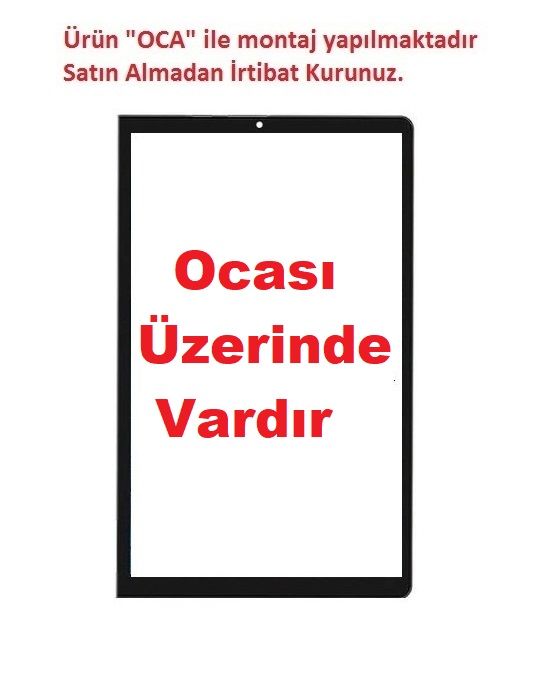 Lenovo Yoga Smart Tab YT-X705F YT-705X YT-705L Lens Cam Ön Panel - Siyah