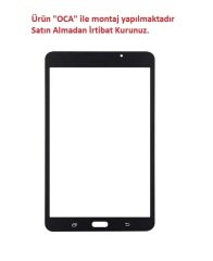 Samsung Galaxy Tab A6 SM-T280 SM-T287 SM-T280Q Lens Cam Ön Panel - Siyah