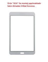 Samsung Galaxy Tab A6 SM-T280 SM-T287 SM-T280Q Lens Cam Ön Panel - Beyaz