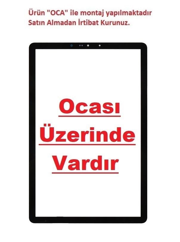 SAMSUNG GALAXY TAB S4 10.5 SM-T830 T835 T837 Lens Cam Ön Panel - Siyah