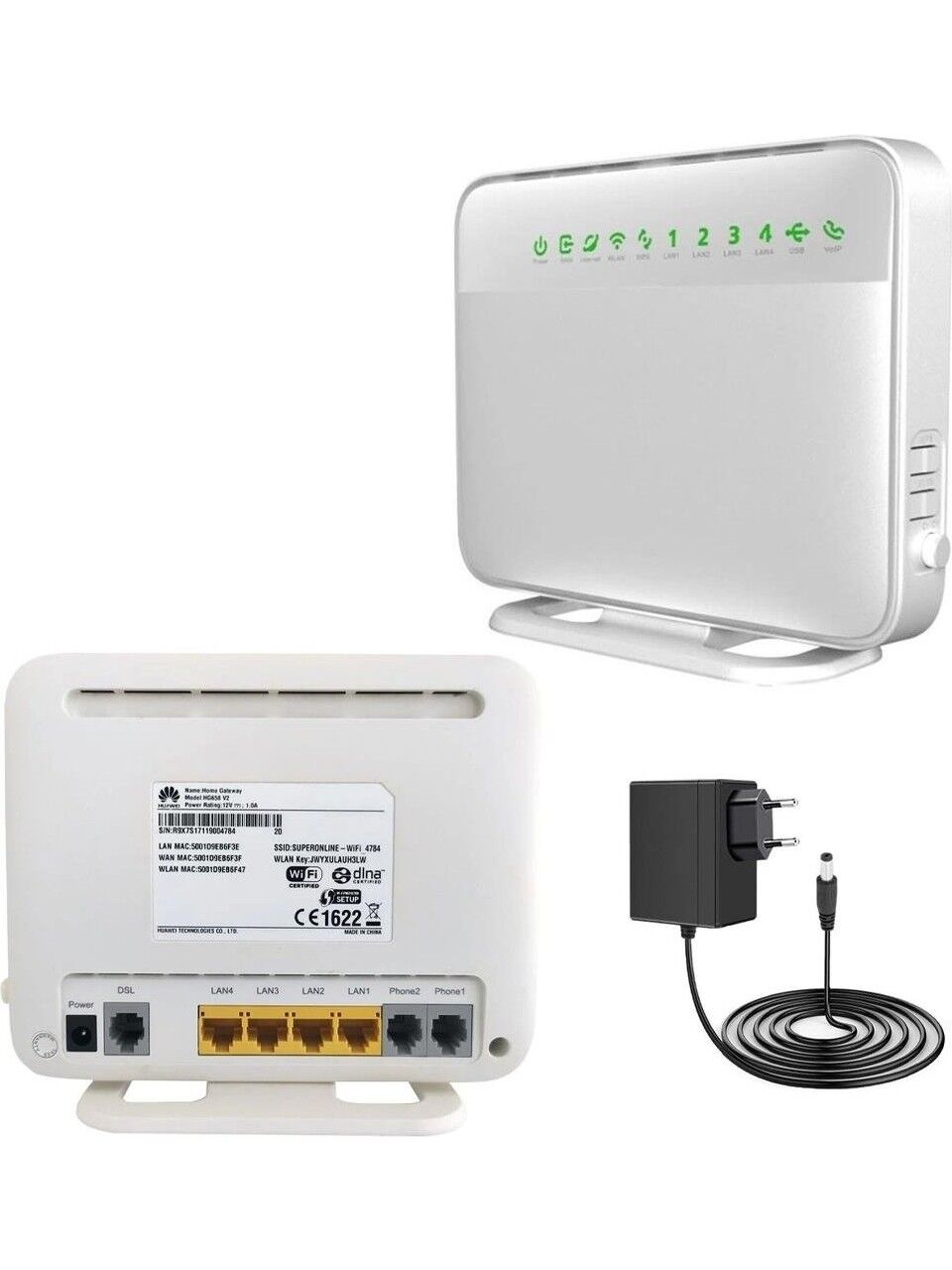 Huawei HG658 V2 VDSL/ADSL2+/USB 4 PORT 300 MBPS MODEM