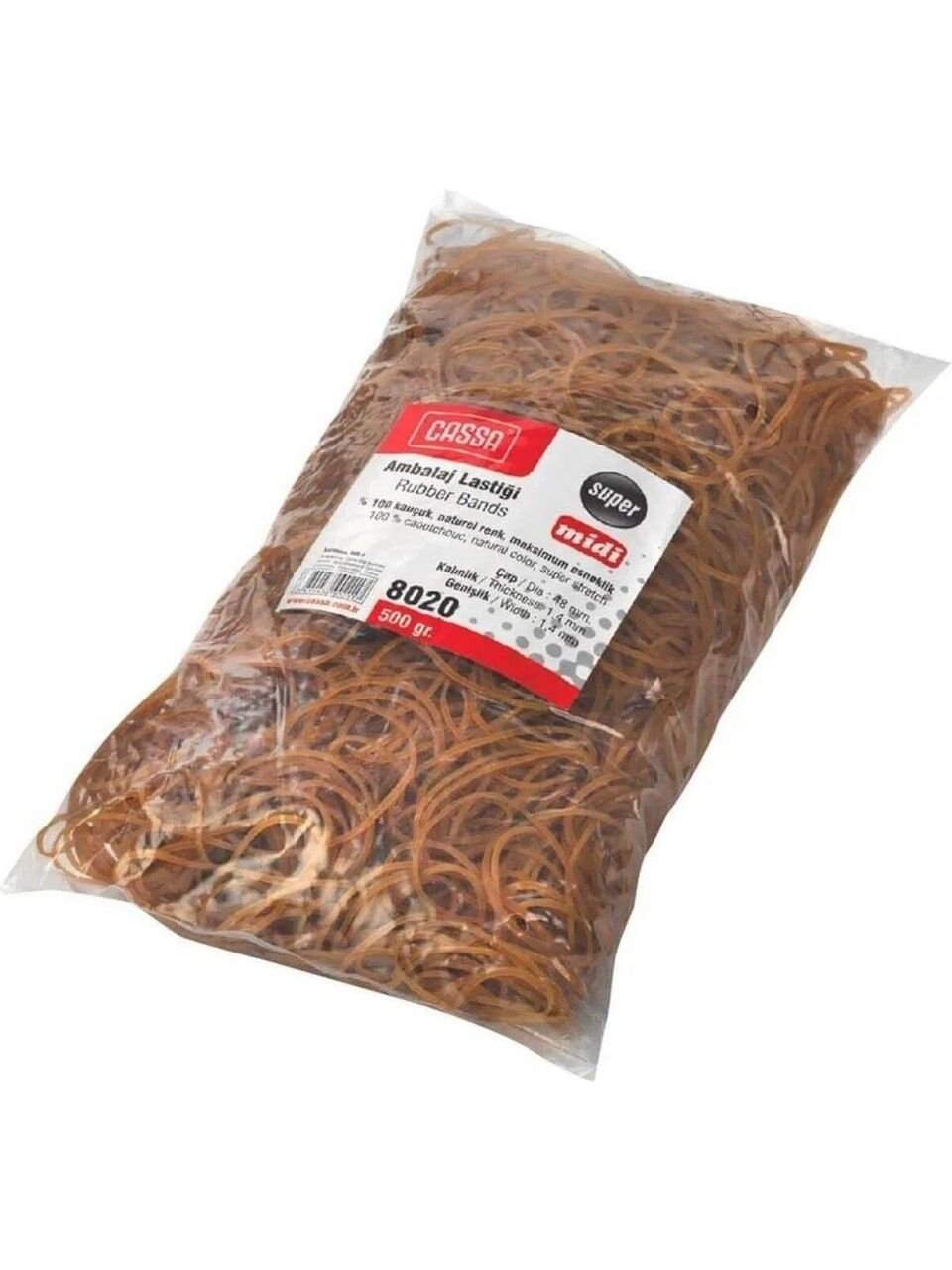 Cassa 500gr Paket Lastiği / 8020 Lastik